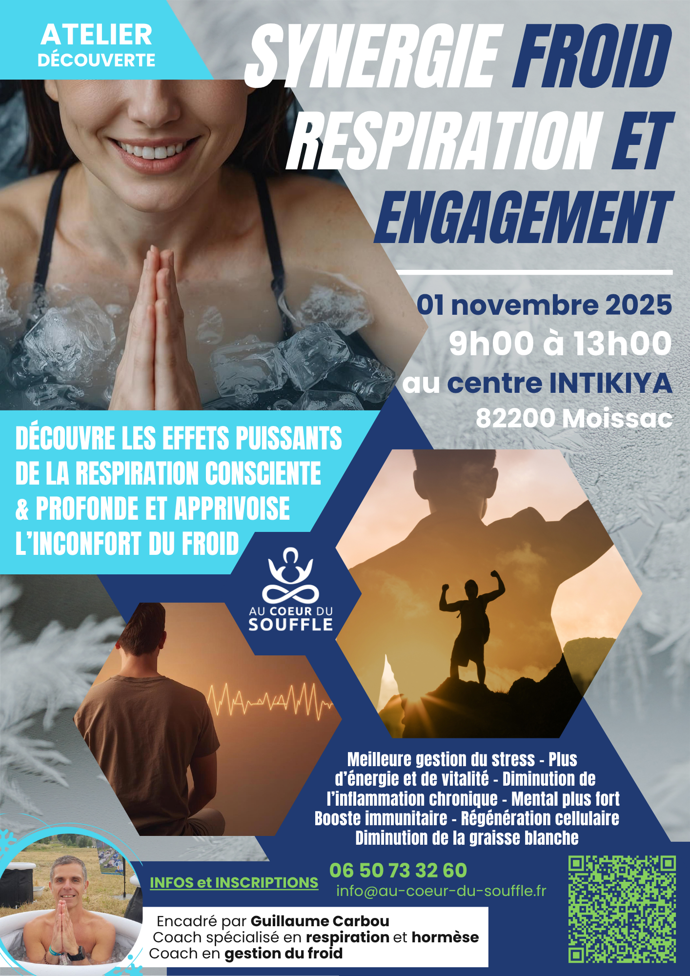 Atelier froid, respiration et engagement le 01 novembre 2025 à Moissac